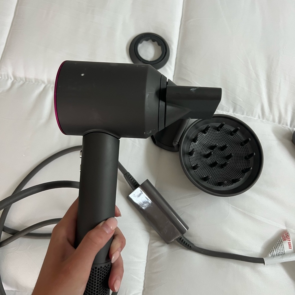 Gray Hair Dyson with Attachments